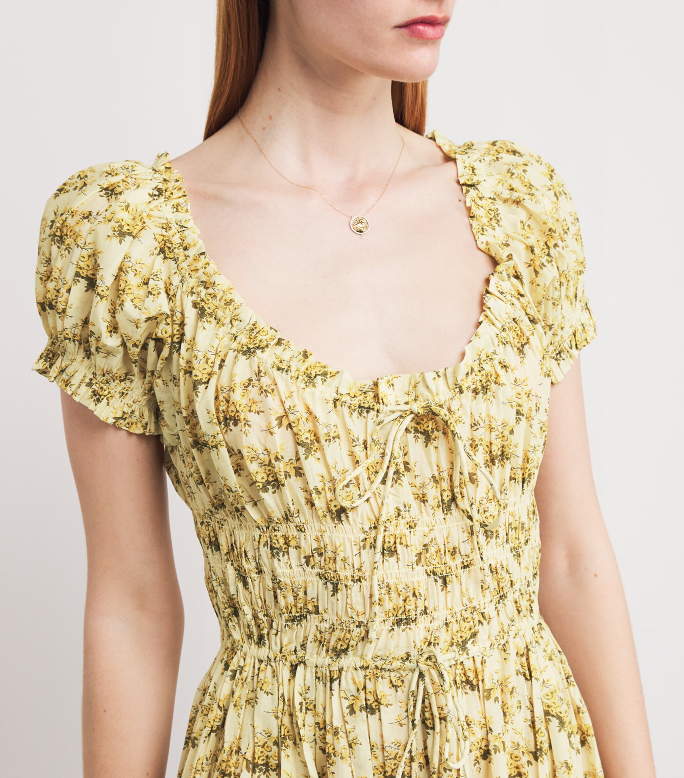 Organic Cotton Ashlynn Maxi Dress CITRON ROSIER FLORAL Image 6