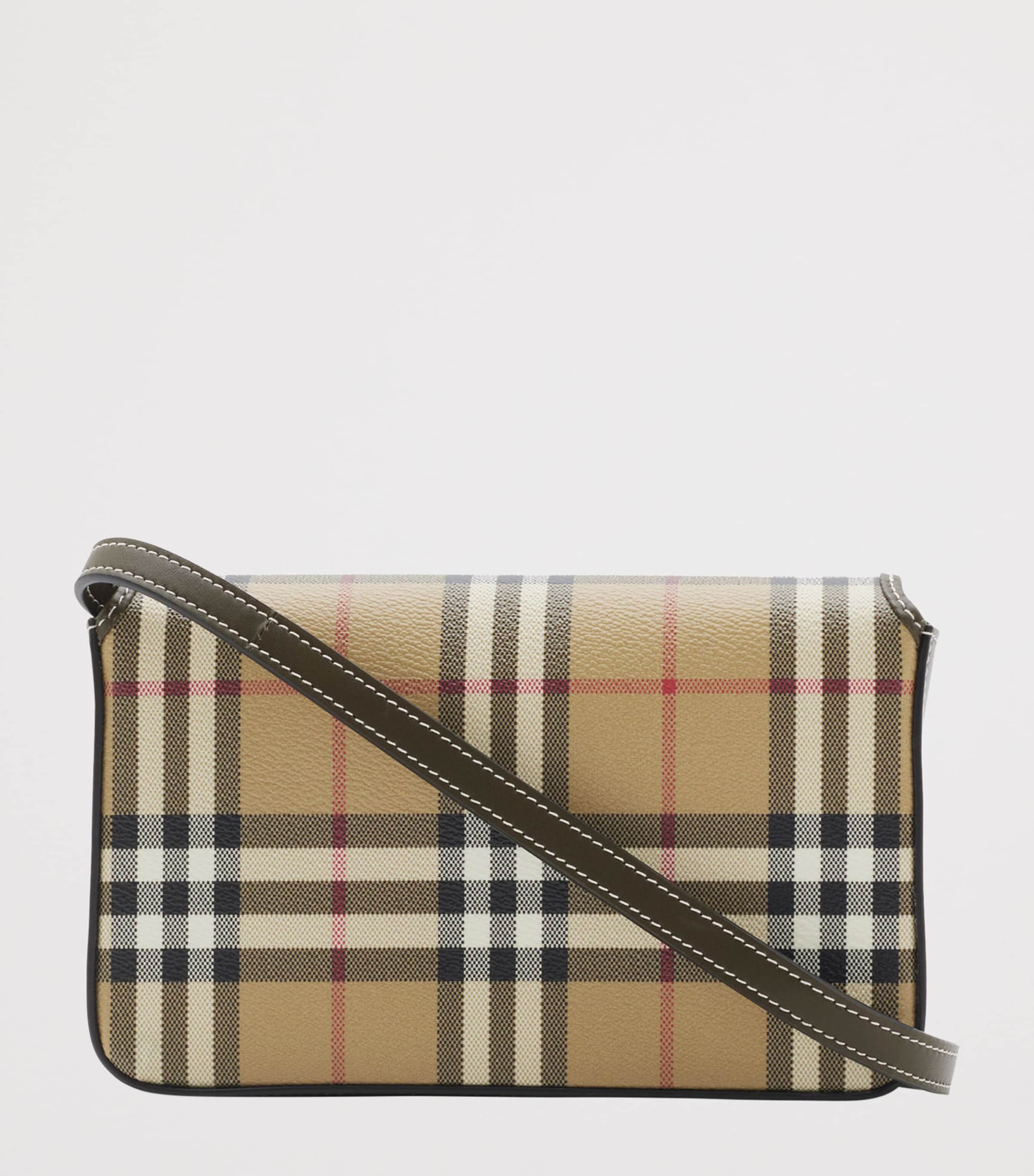 Burberry Check Hampshire Cross-Body Bag Archive Beige/ Milit Image 6