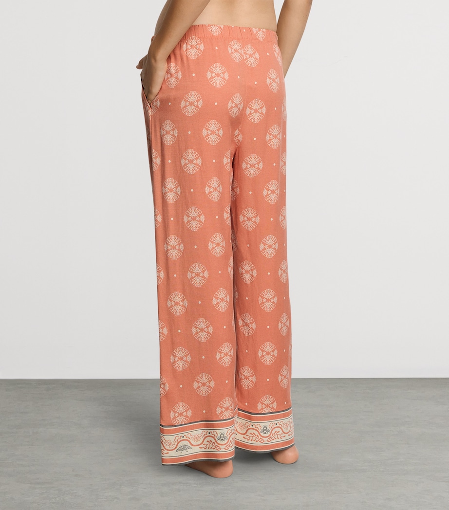Hanro Womens Urban Casuals Lounge Trousers Pencil Mariposa Image 3