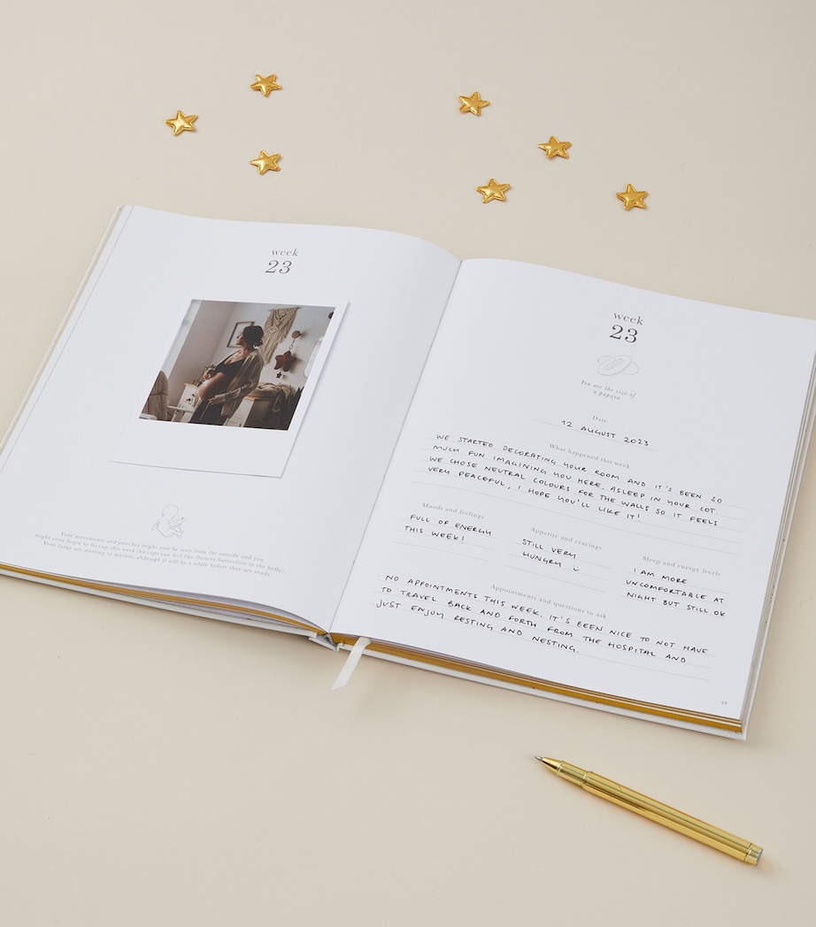 My Pregnancy Journal GREY, GOLD Image 11