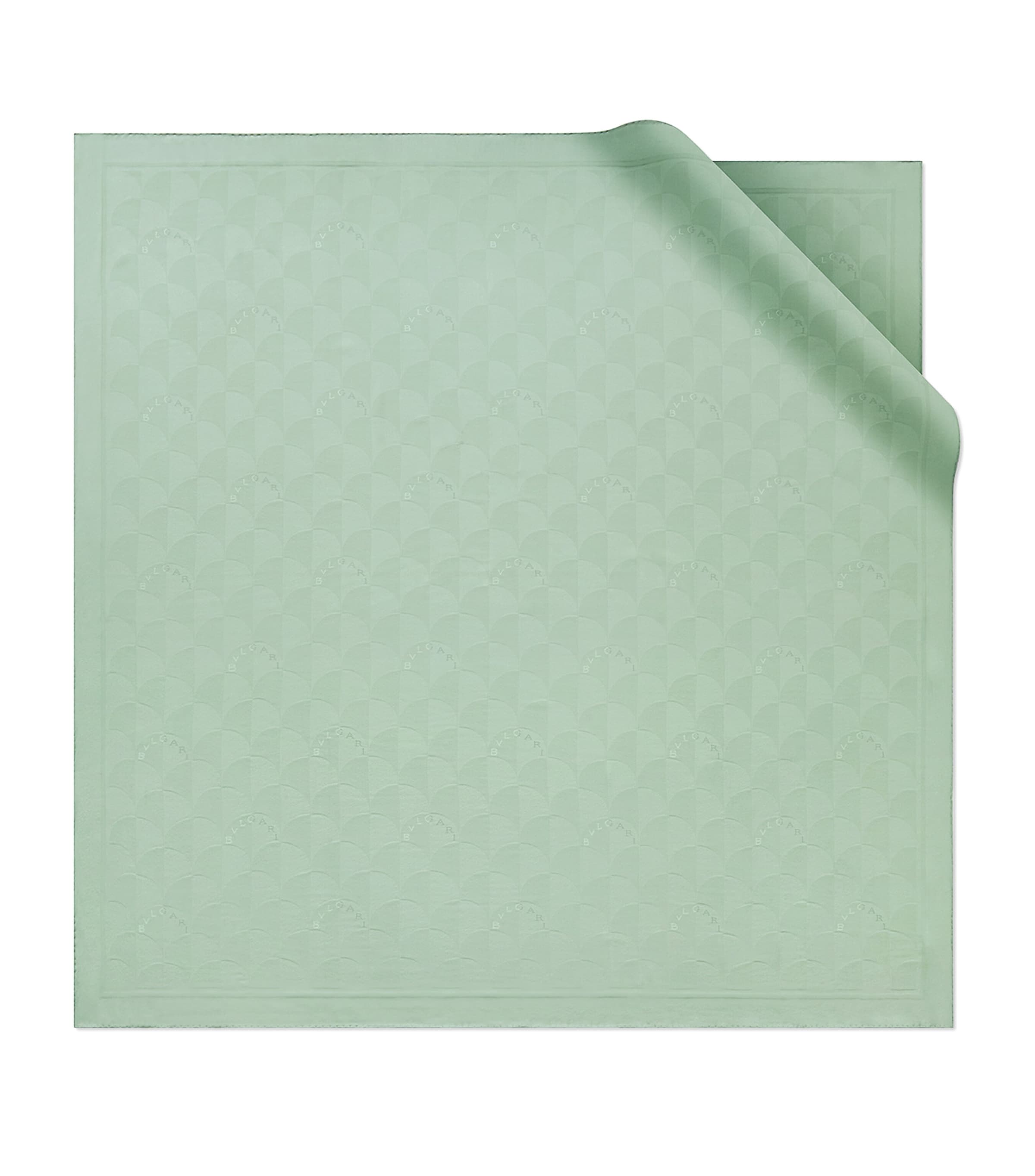 Bvlgari Silk Voile Maxi Calla Scarf Green Medium Image 1