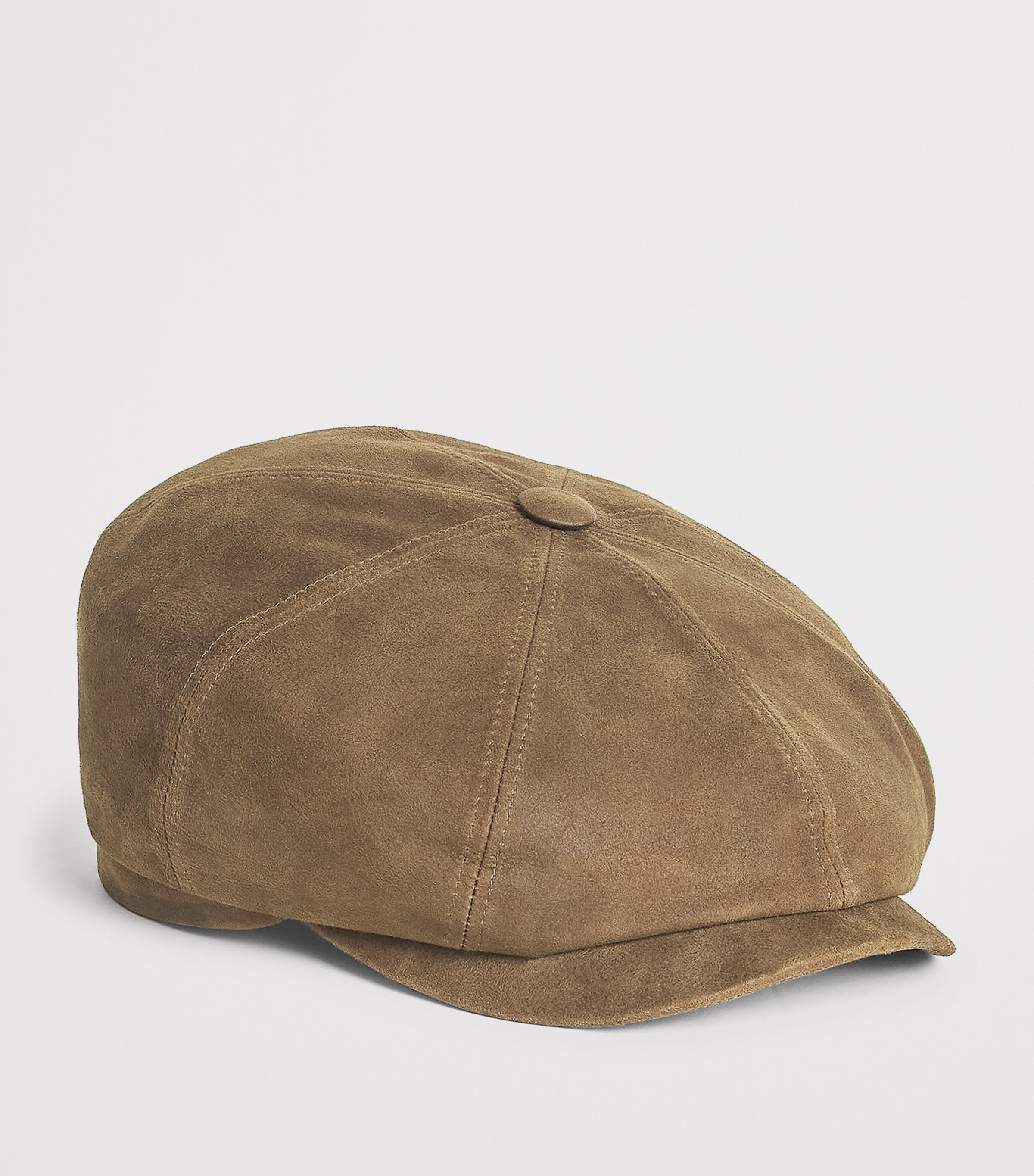 Stetson Brown Leather Hatteras Flat Cap Harrods UK