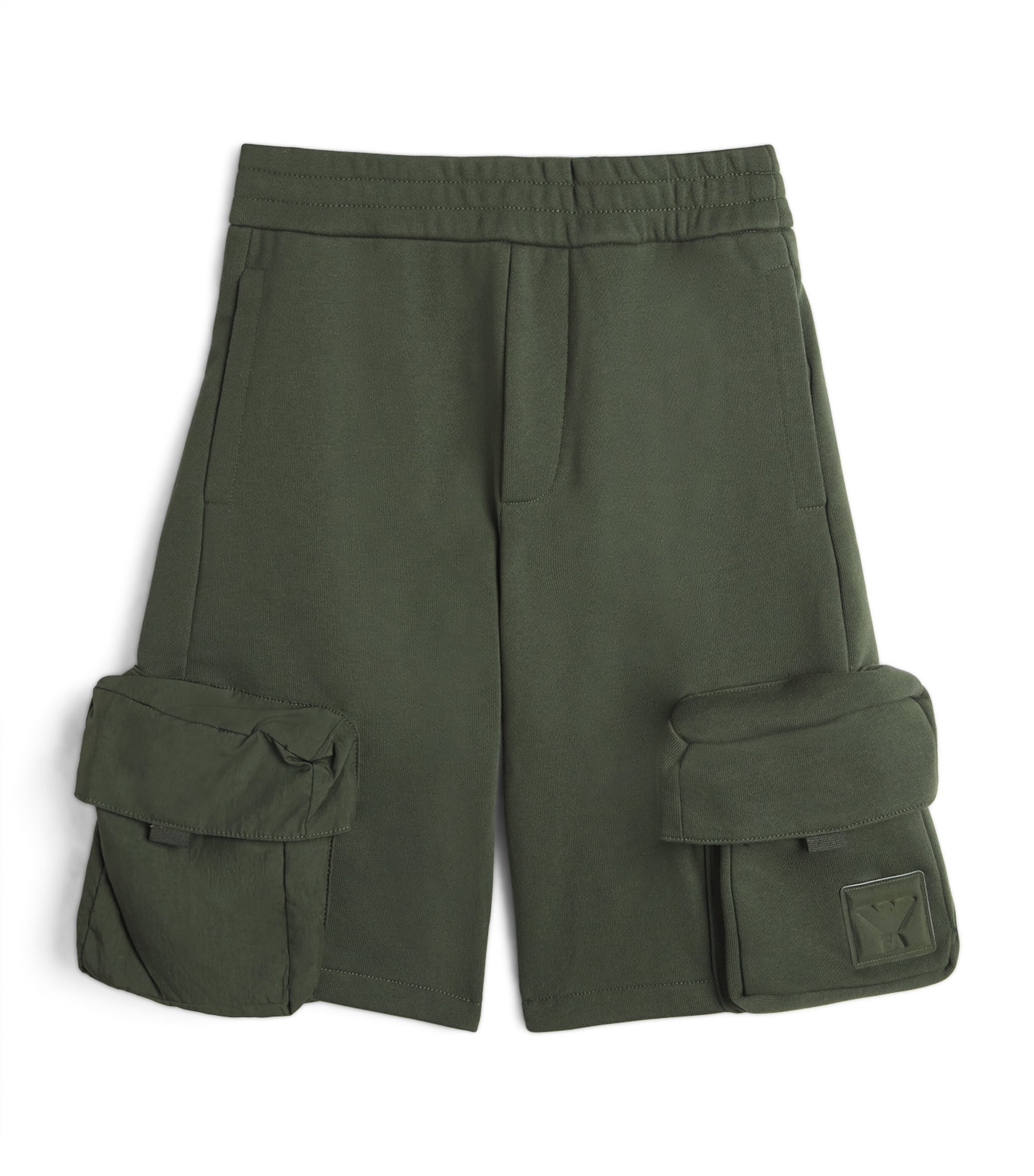 Emporio Armani Kids Cotton-Blend Cargo Sweatshorts (4-16 Years) Duffel Bag Image 1