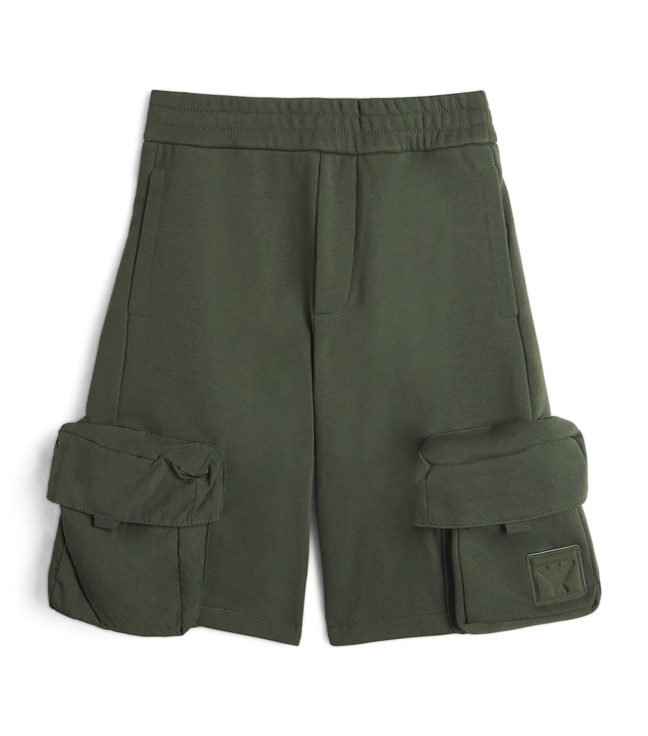 Emporio Armani Kids Cotton-Blend Cargo Sweatshorts (4-16 Years) Duffel Bag Image 1