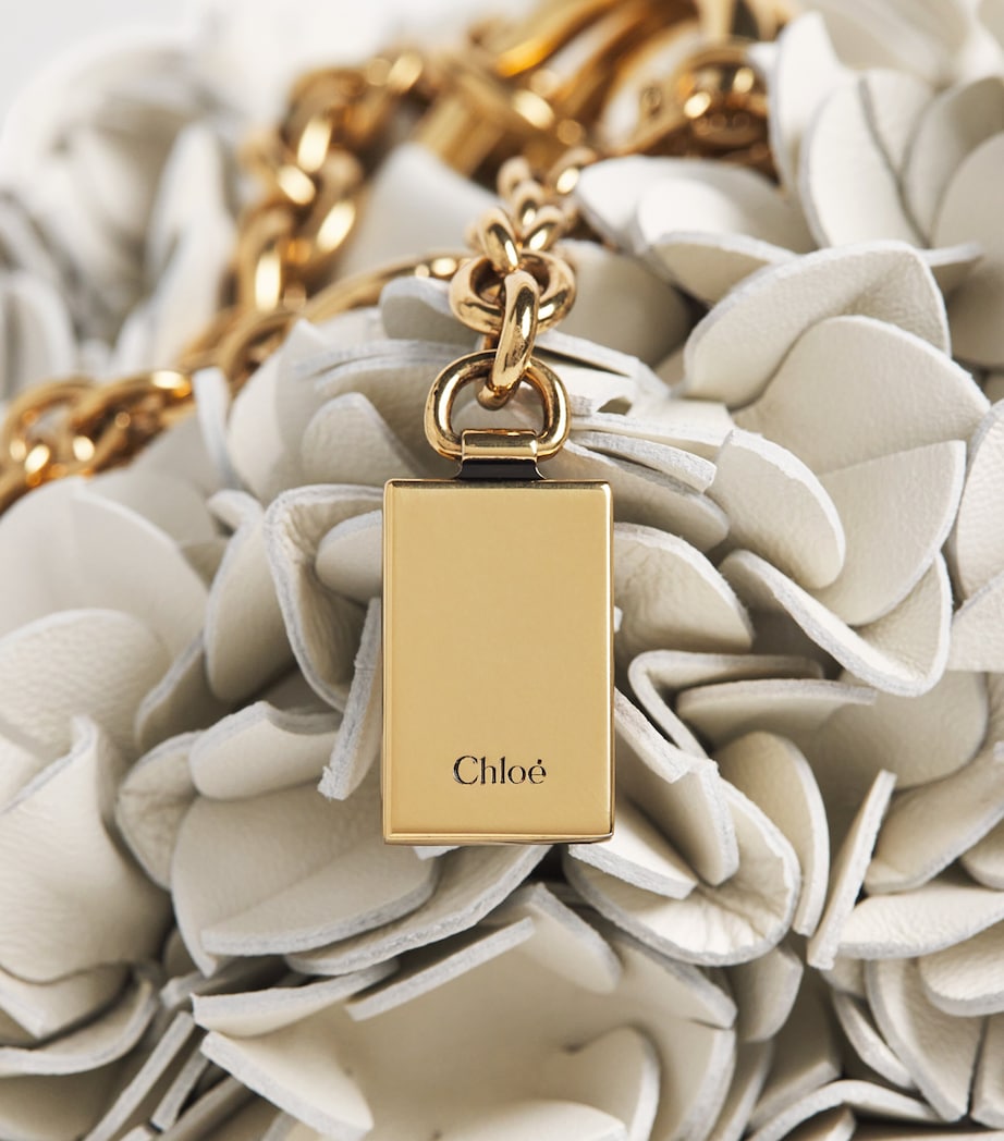 Chloé Lambskin Plissé Shoulder Bag White Image 4