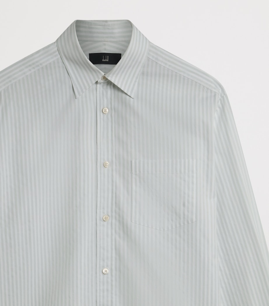 Cotton Bengal Stripe Shirt 335SEAGLASS GREEN Image 4