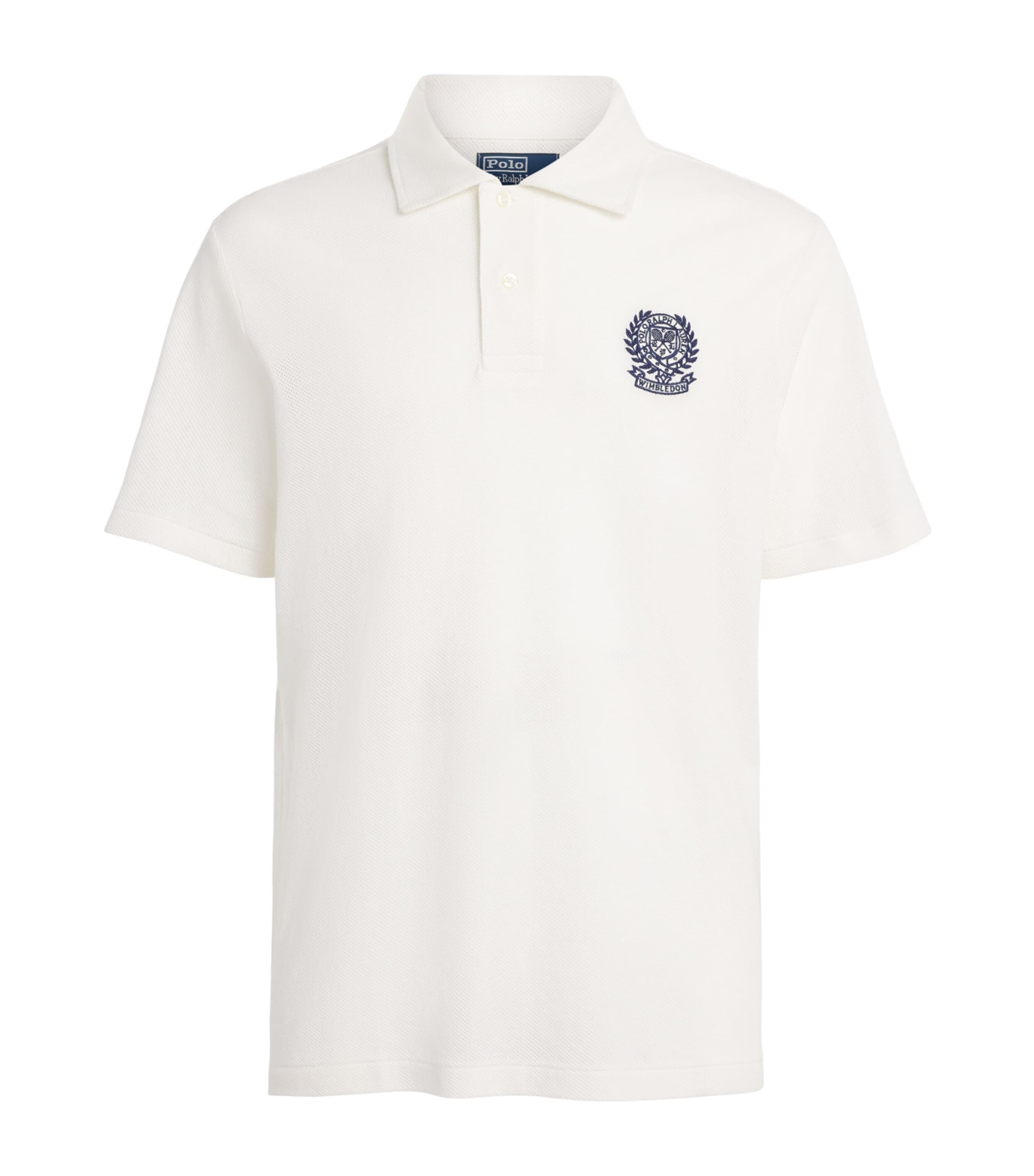 Polo Ralph Lauren White x Wimbledon Cotton Mesh Polo Shirt