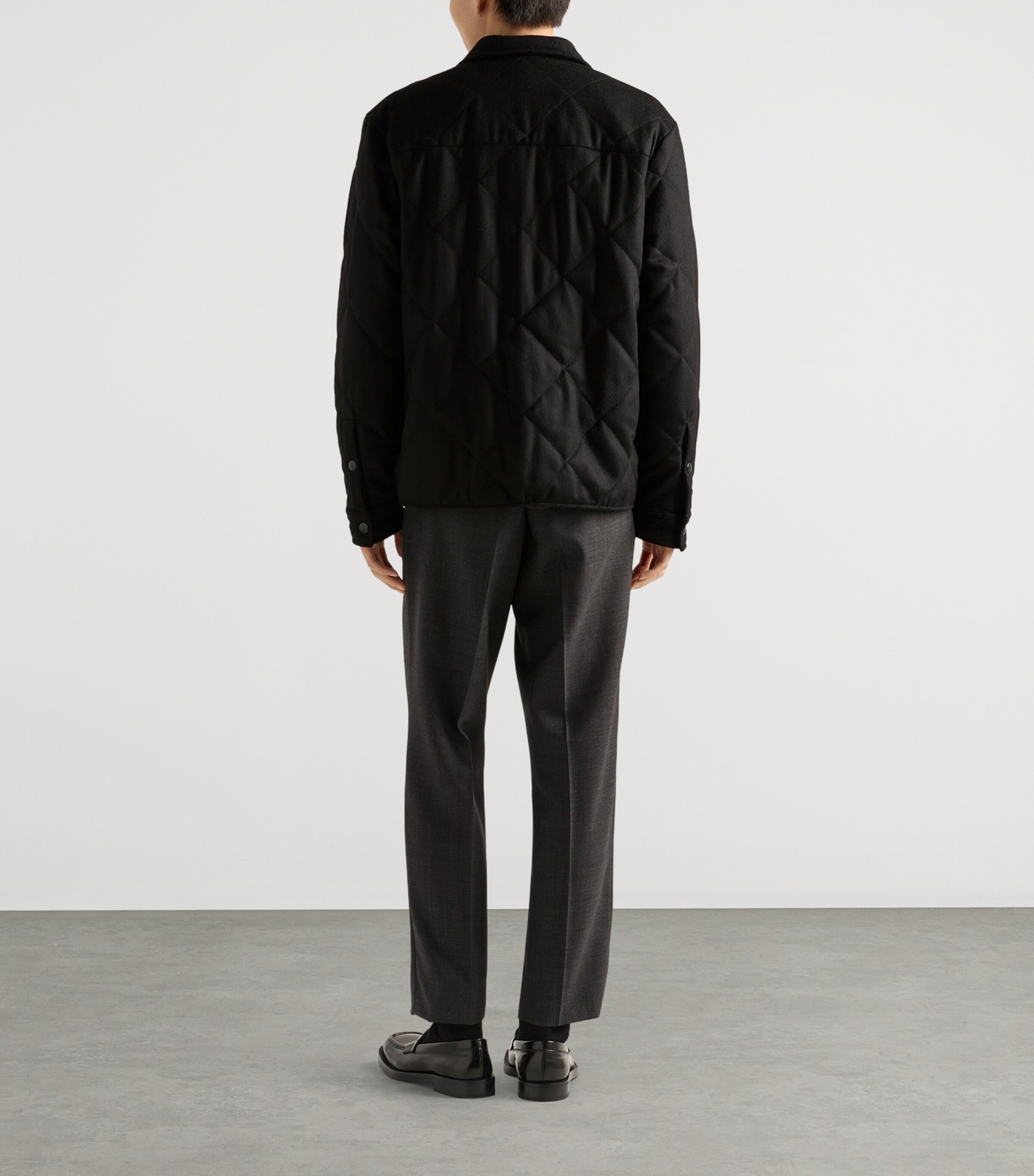 Cashmere Padded Overshirt F0002 Image 5