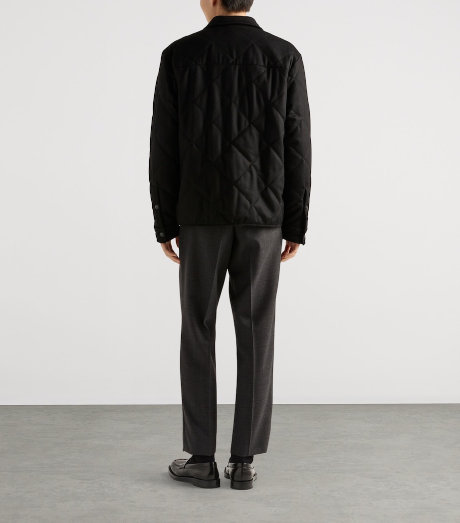 Cashmere Padded Overshirt F0002 Image 5