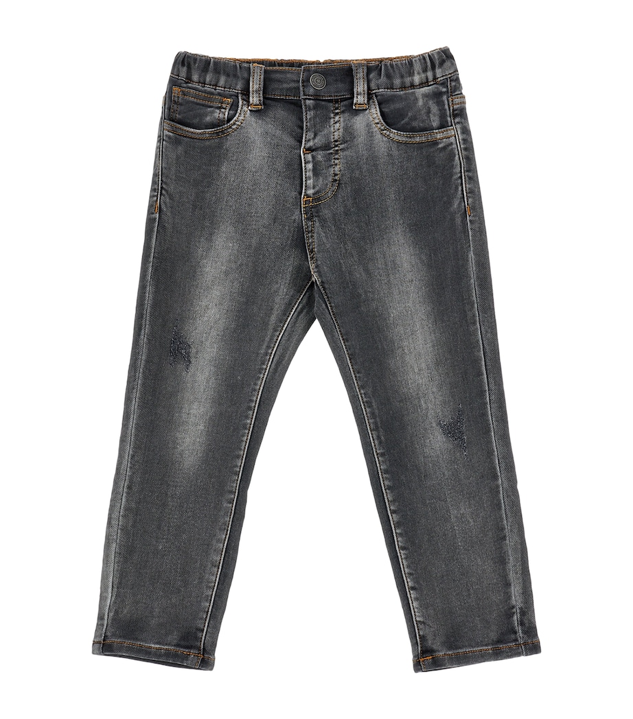 Teddy Bear Jeans (6-24 Months) GREY DENIM+TORTORA Image 1