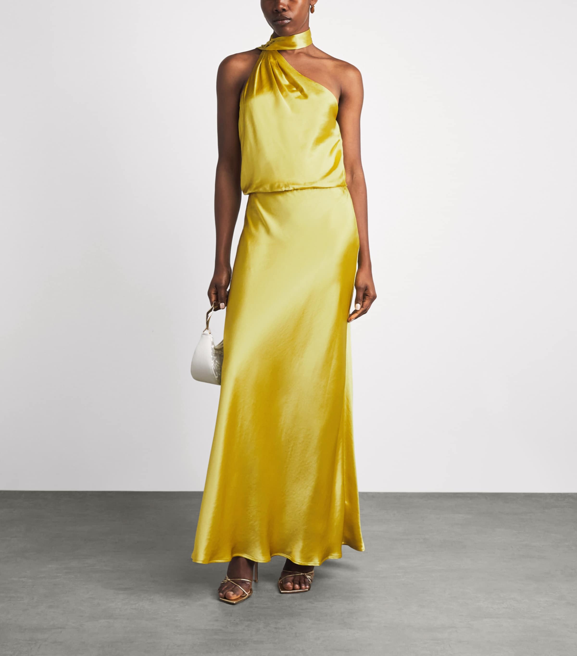 STAUD Womens Estelle Maxi Dress Citron Ctrn Image 2