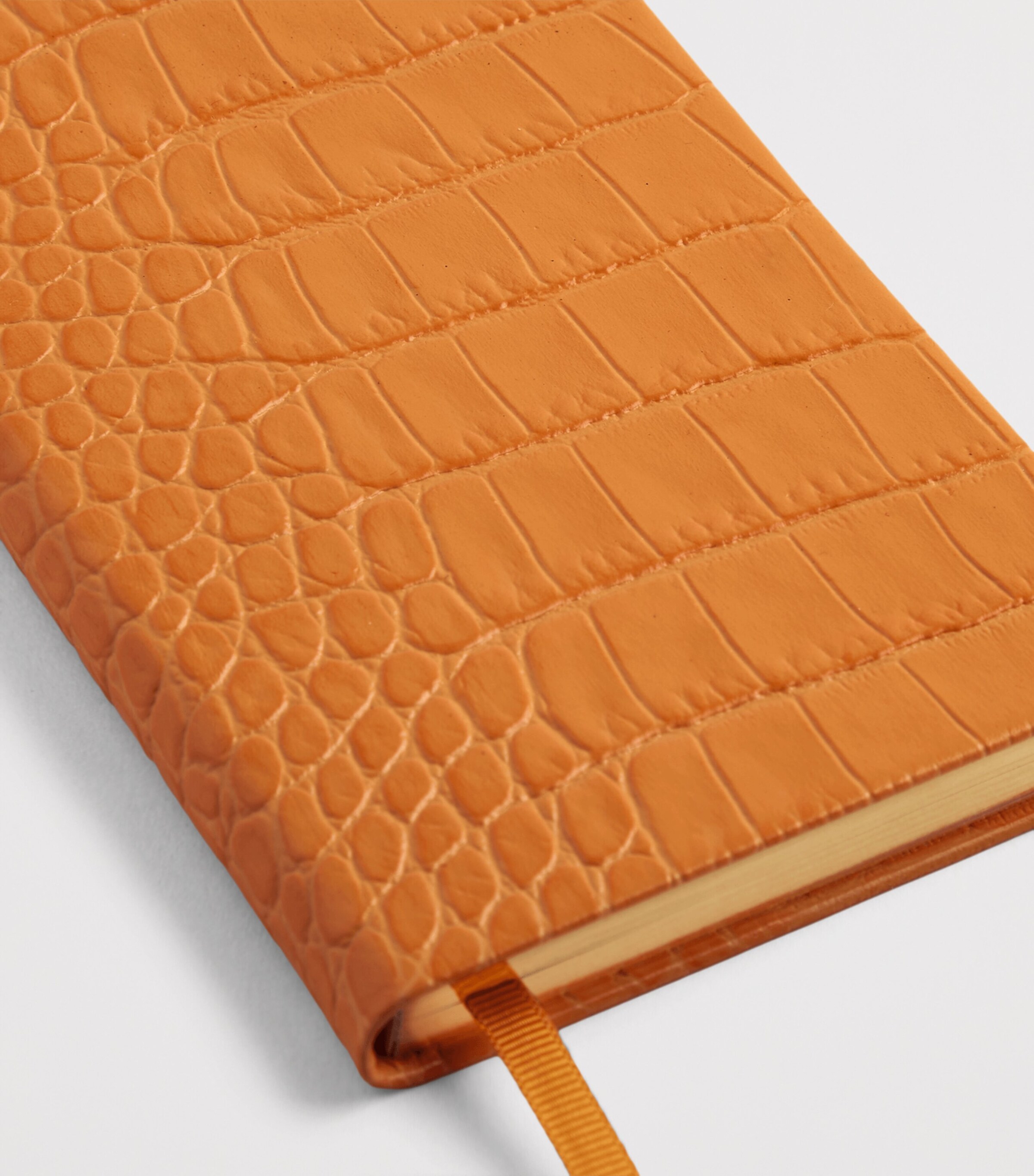 Mara Leather Panama Notebook LIGHT ORANGE Image 2