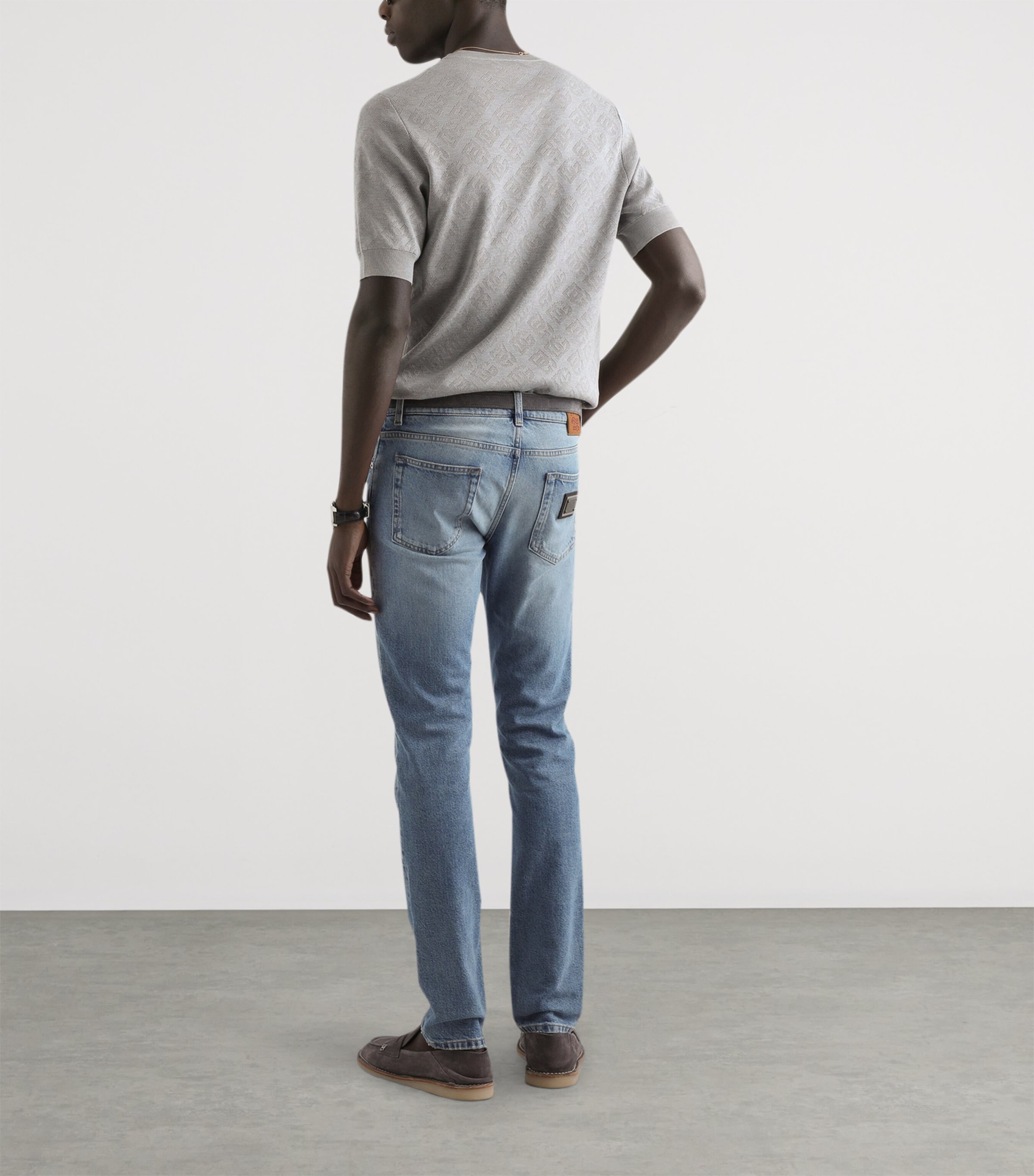 Dolce&Gabbana Mens Slim Jeans Combined Colour Image 3