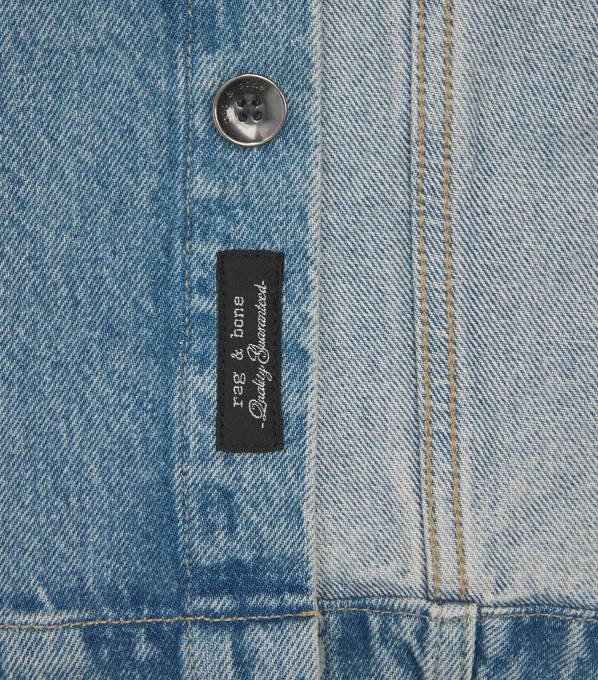 Rag & Bone Mens Denim Astor Overshirt Lex Blue Image 6