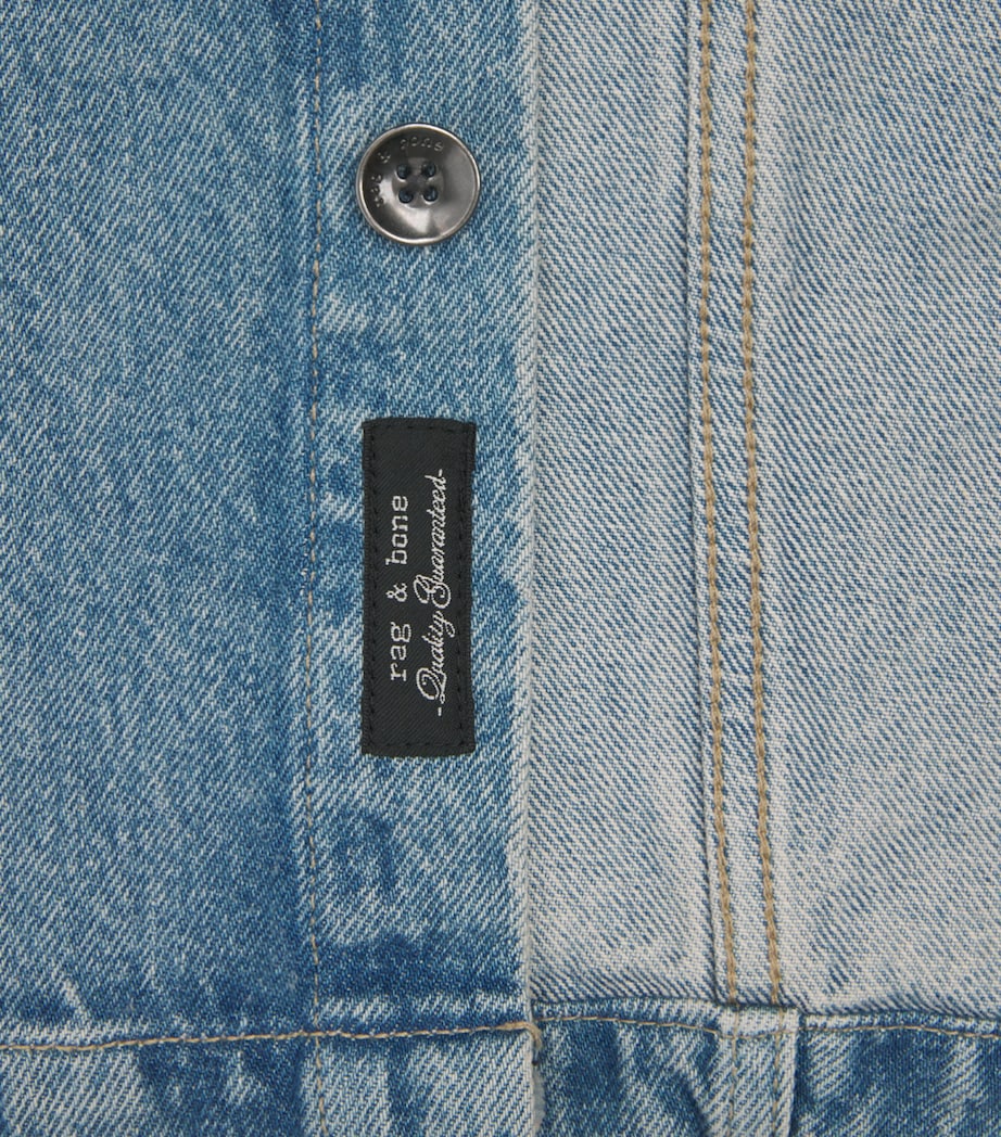 Rag & Bone Mens Denim Astor Overshirt Lex Blue Image 6