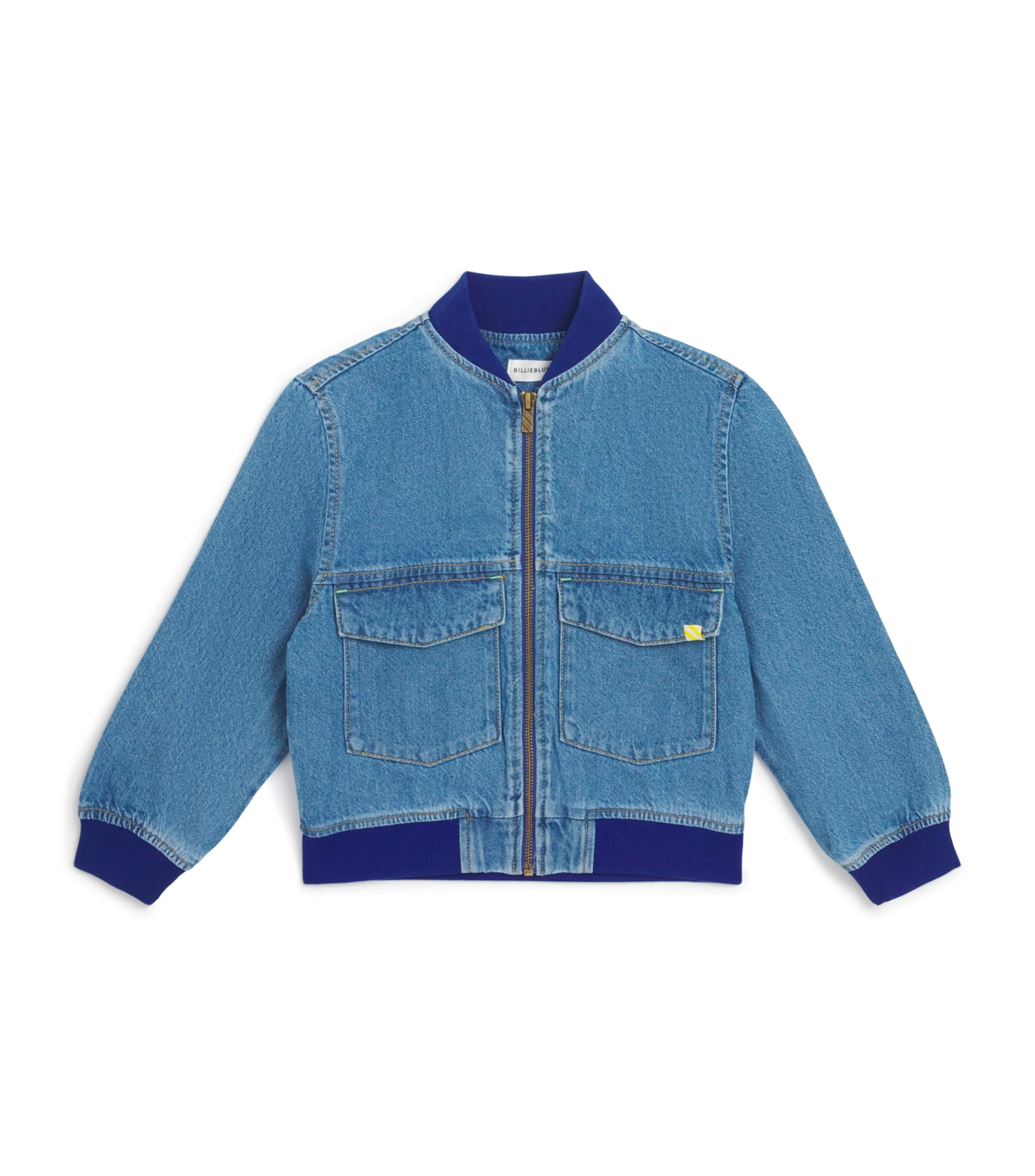 Denim Bomber Jacket (4-10 Years) Z13DBLE STONE+BRSSGE Image 1