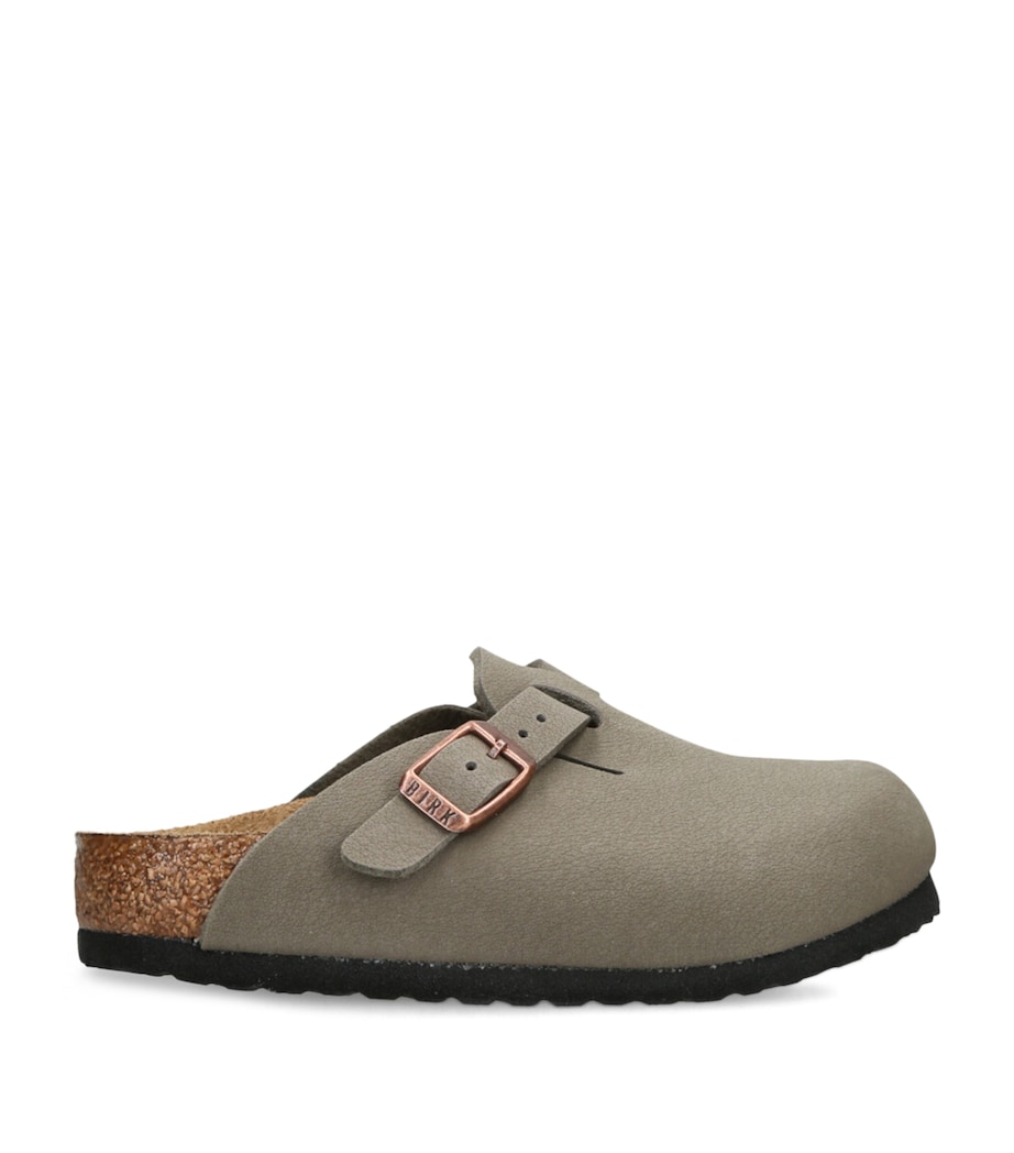 Suede Boston Clogs BROWN Image 1