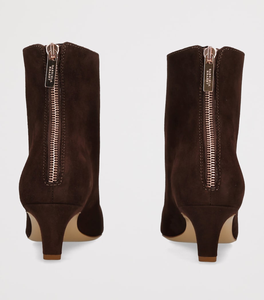 Gabriela Hearst Suede Clayton Boots 50 Dark Brown Image 4