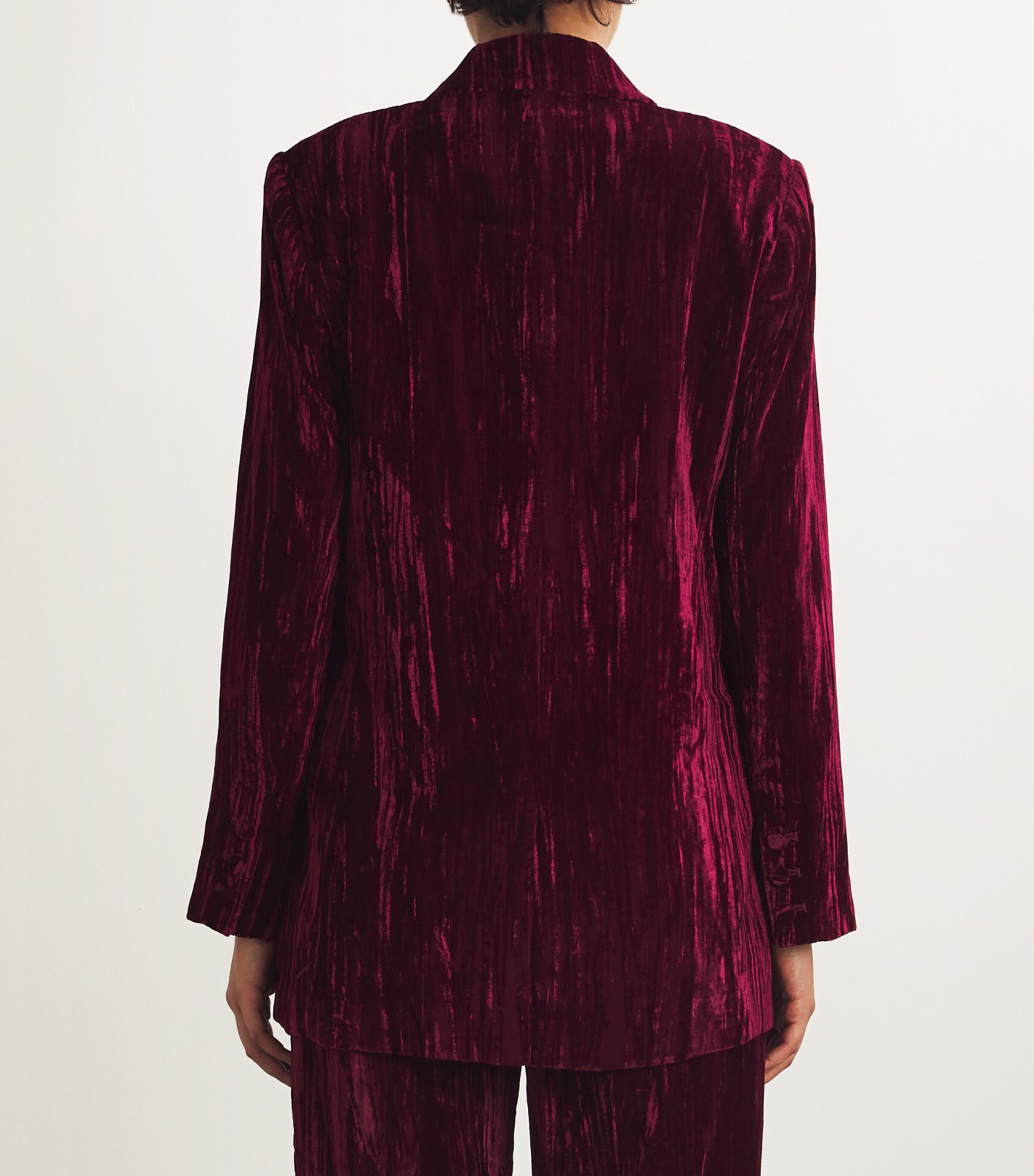 Velvet Aimee Oversized Blazer DARK PORT VELVET Image 4