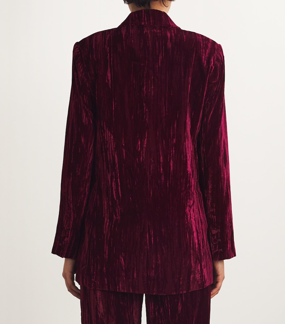 Velvet Aimee Oversized Blazer DARK PORT VELVET Image 4
