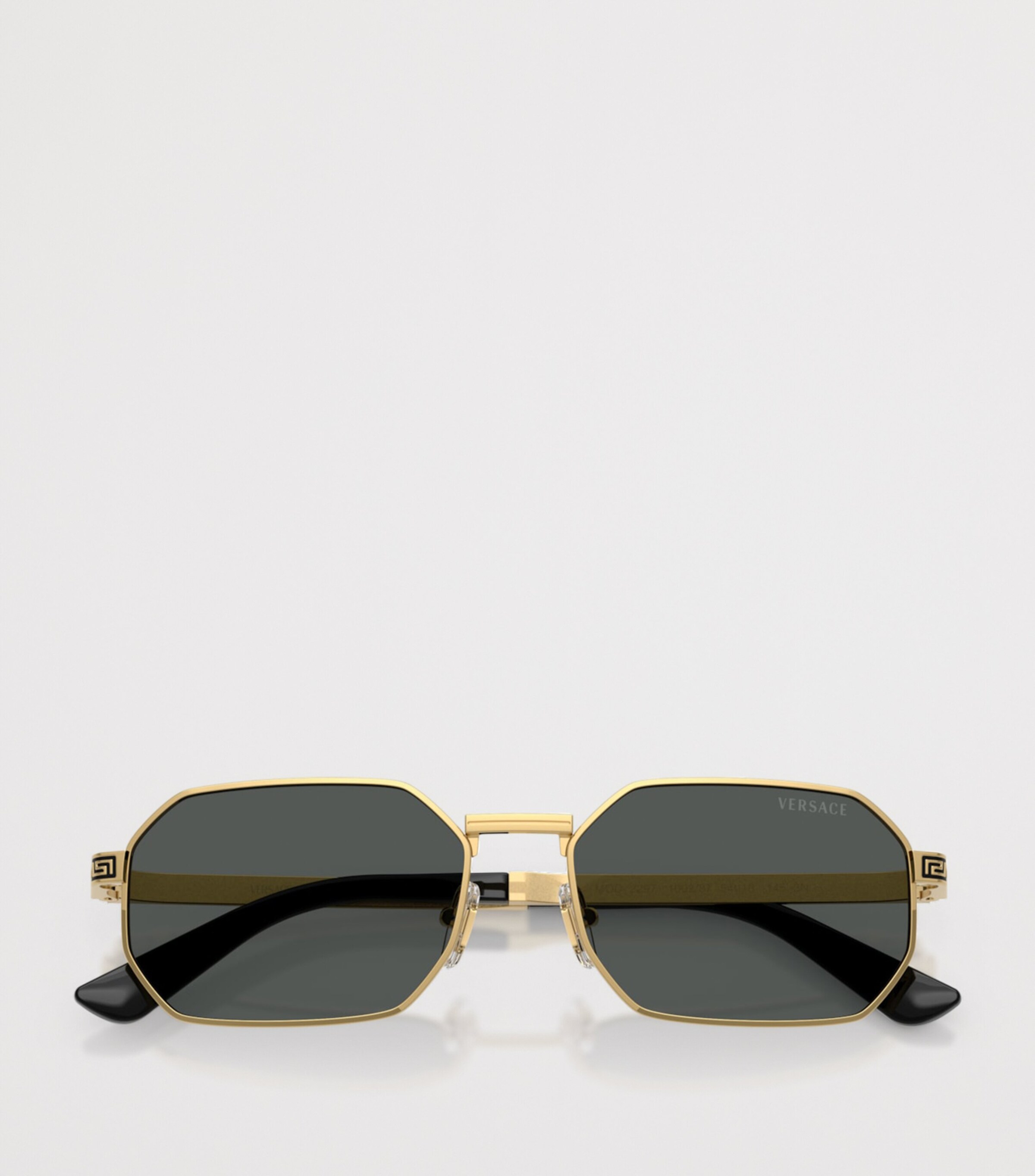 Versace Metal VE2297 Rectangle Sunglasses Gold Image 5