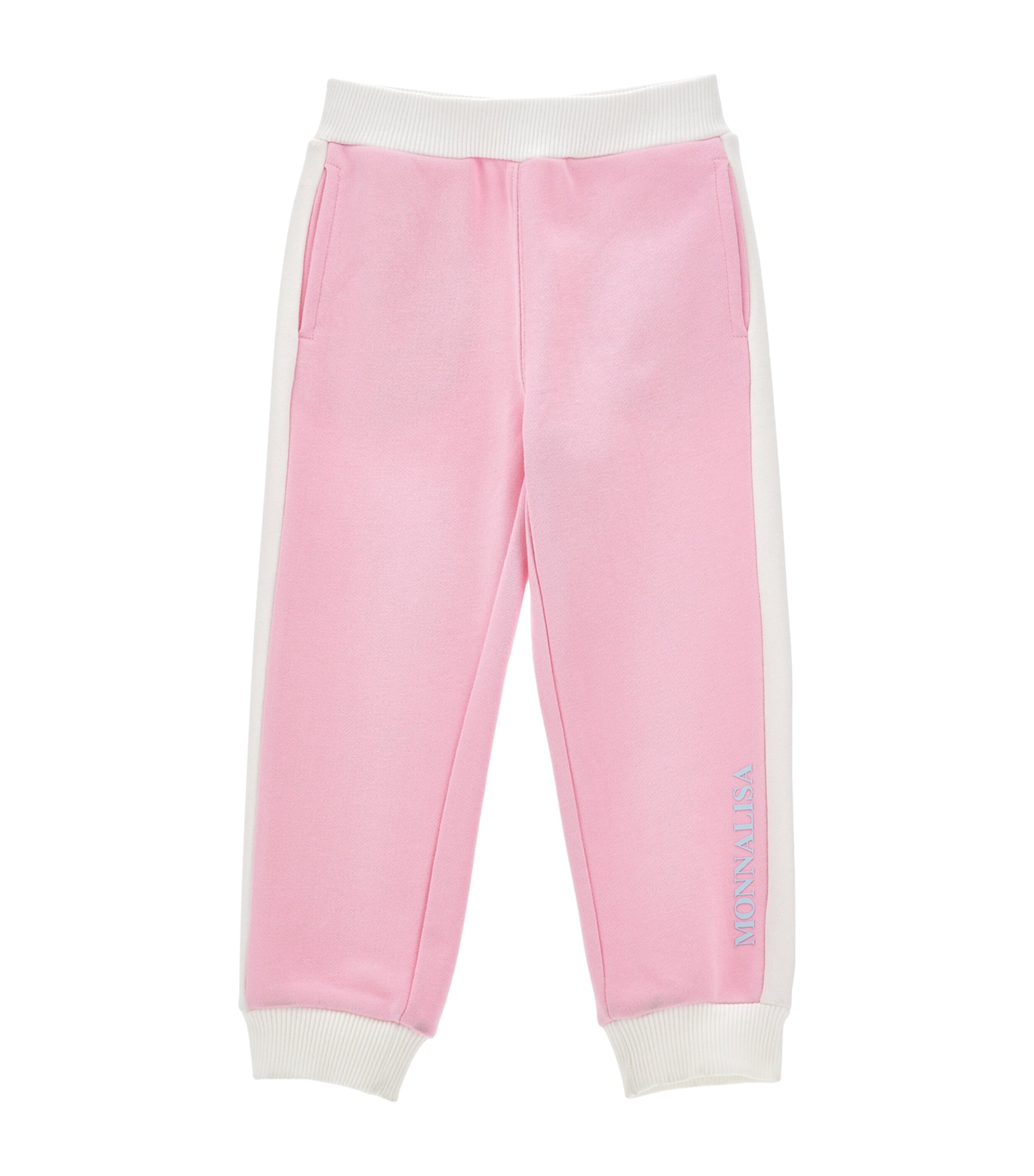 Monnalisa Jogger Mit Streifen Und Logo In Pink
