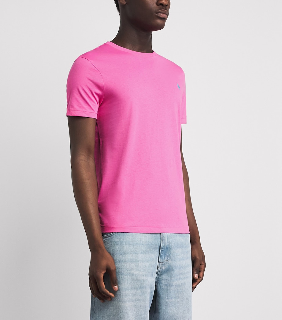 Polo Ralph Lauren Mens Cotton Custom Slim-Fit T-Shirt Baja Image 4