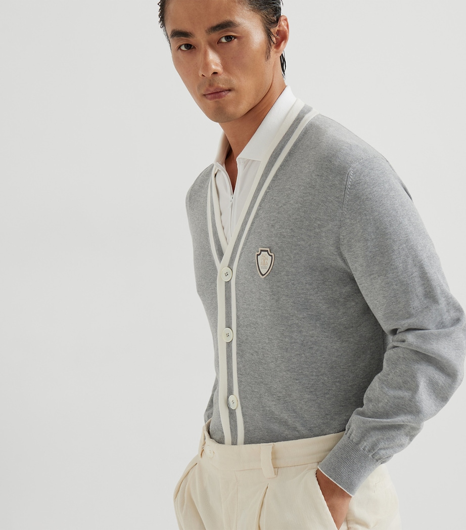 Cotton V-Neck Cardigan CP157 Image 2