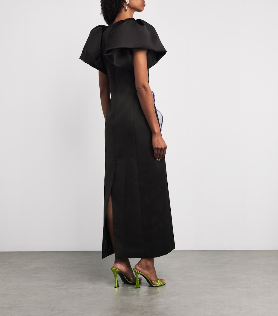 LEO LIN Multi Floral-Appliqu Lucinda Maxi Dress | Harrods UK LEO LIN Multi Floral-Appliqu Lucinda Maxi Dress | Harrods UK