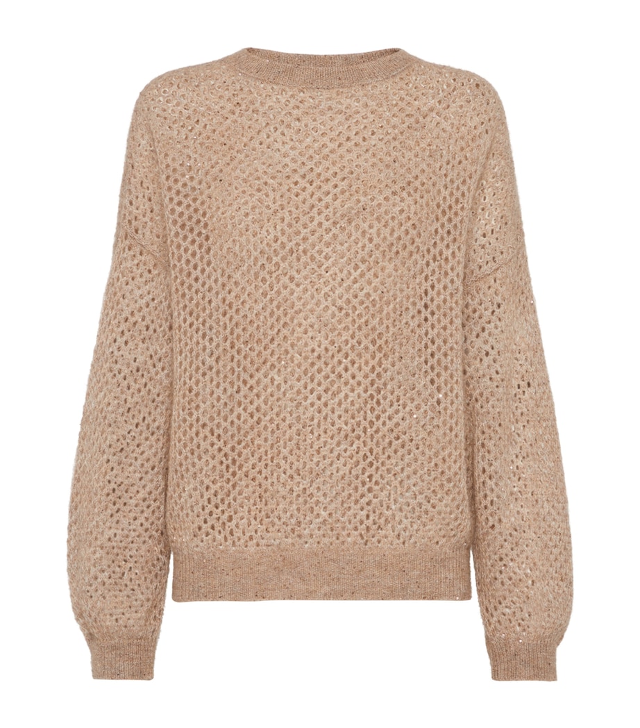 Mohair-Blend Mesh Sweater C3592 Image 1