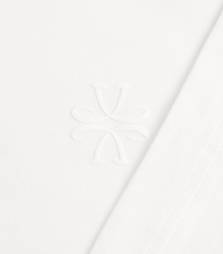 Jacob Cohën Mens Cotton Emblem Logo T-Shirt Optical White Image 6