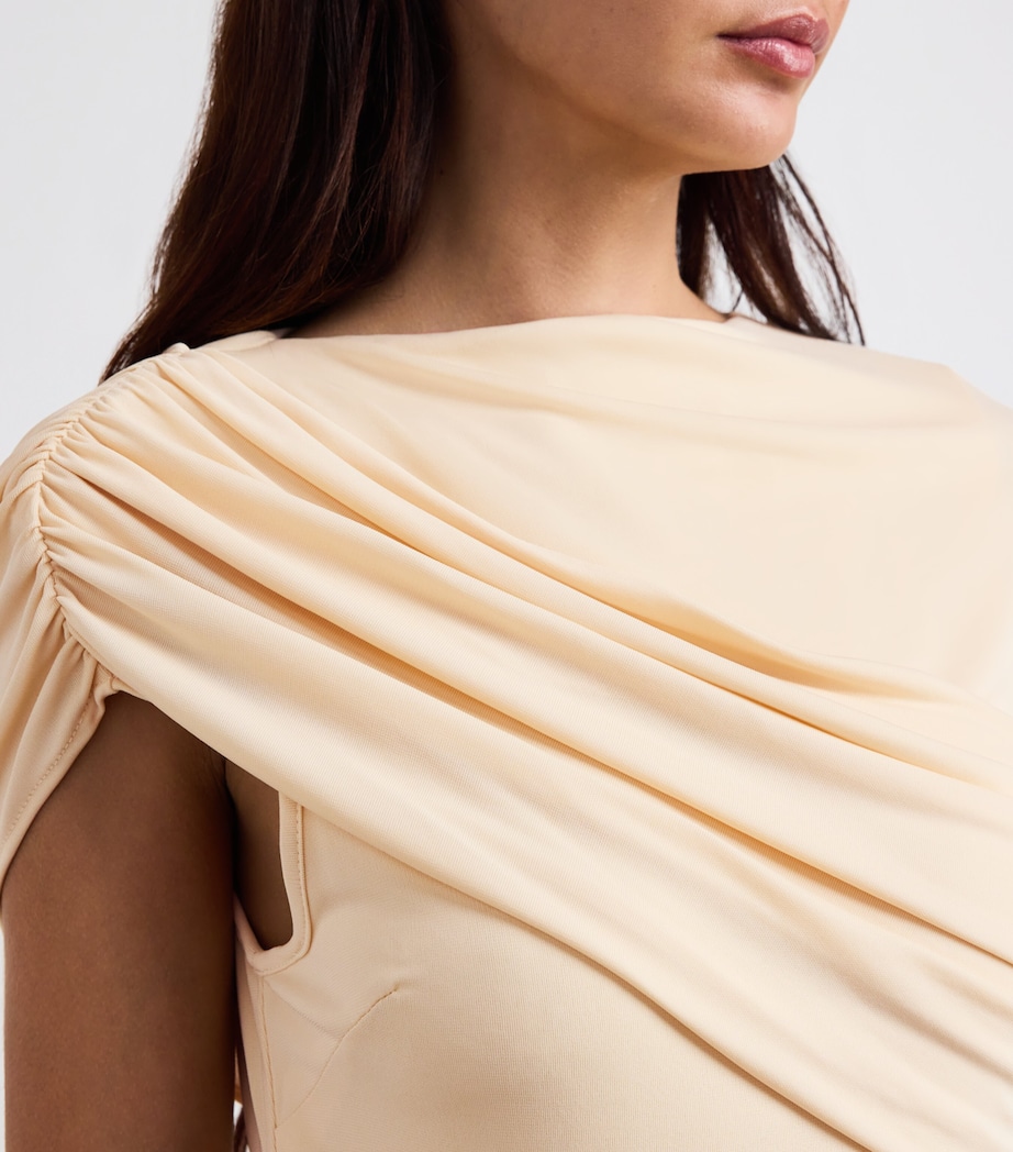 Bonachi Cape Midi Dress MACADAMIA Image 4
