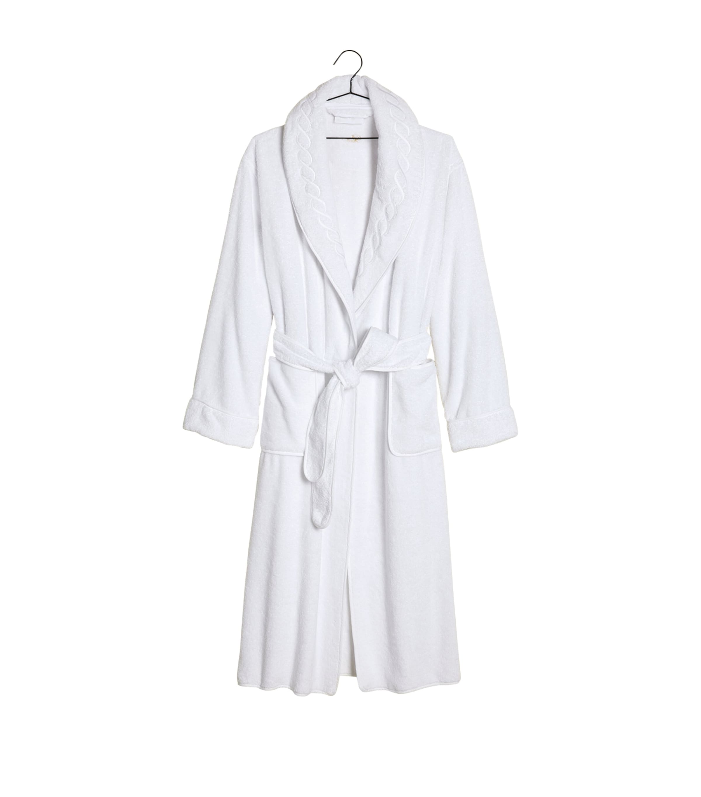 Pratesi Cotton Treccia Bathrobe (Small) White/white Image 3