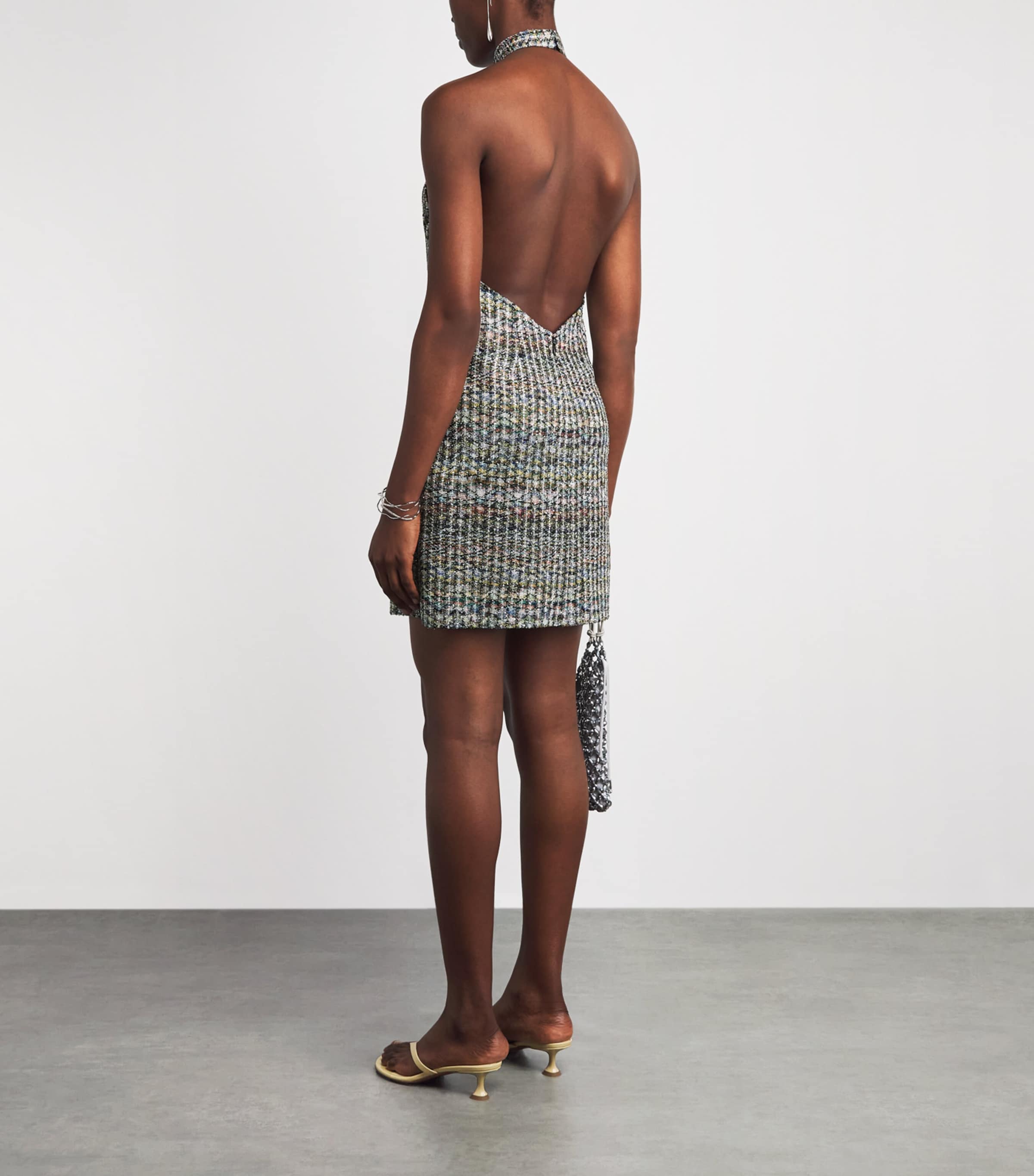 missoni sequin mini dress Turquoise Multi Chevron Sequin Mini Dress