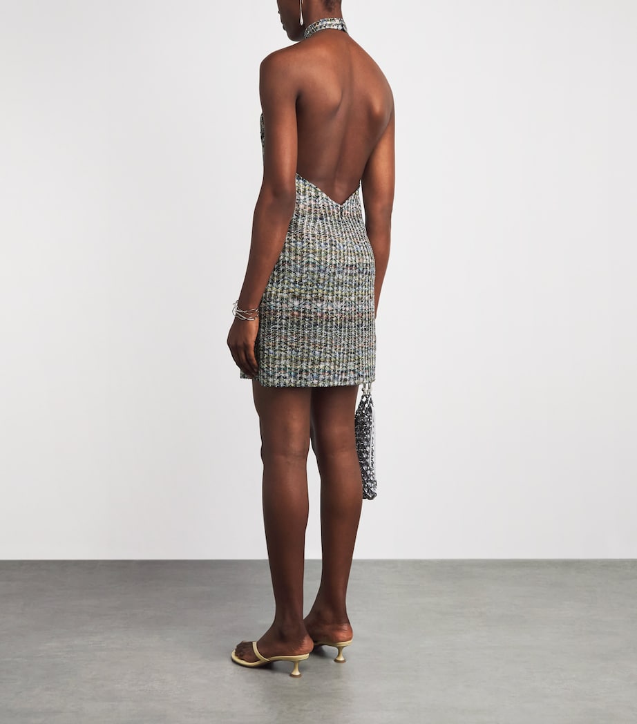 missoni sequin mini dress Turquoise Multi Chevron Sequin Mini Dress