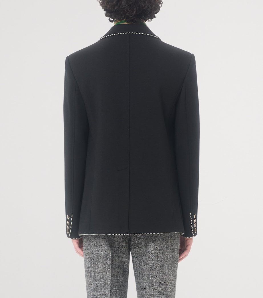 Virgin Wool Crest Blazer 0NO Image 4