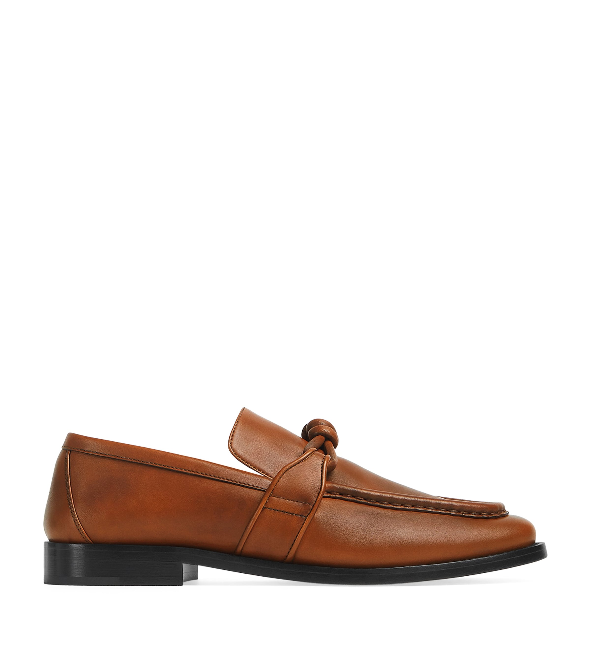 ローファー・オックスフォード Bottega Veneta Astaire Smooth Leather Loafers BOTTEGA VENETA | Astaire Metallic Knot Leather Loafers