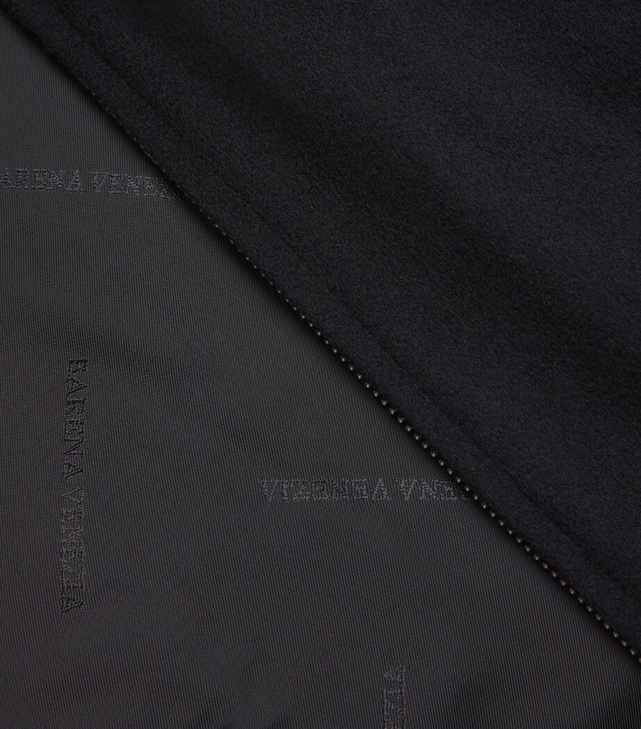 Cashmere Bomber Jacket 590 NERO Image 5