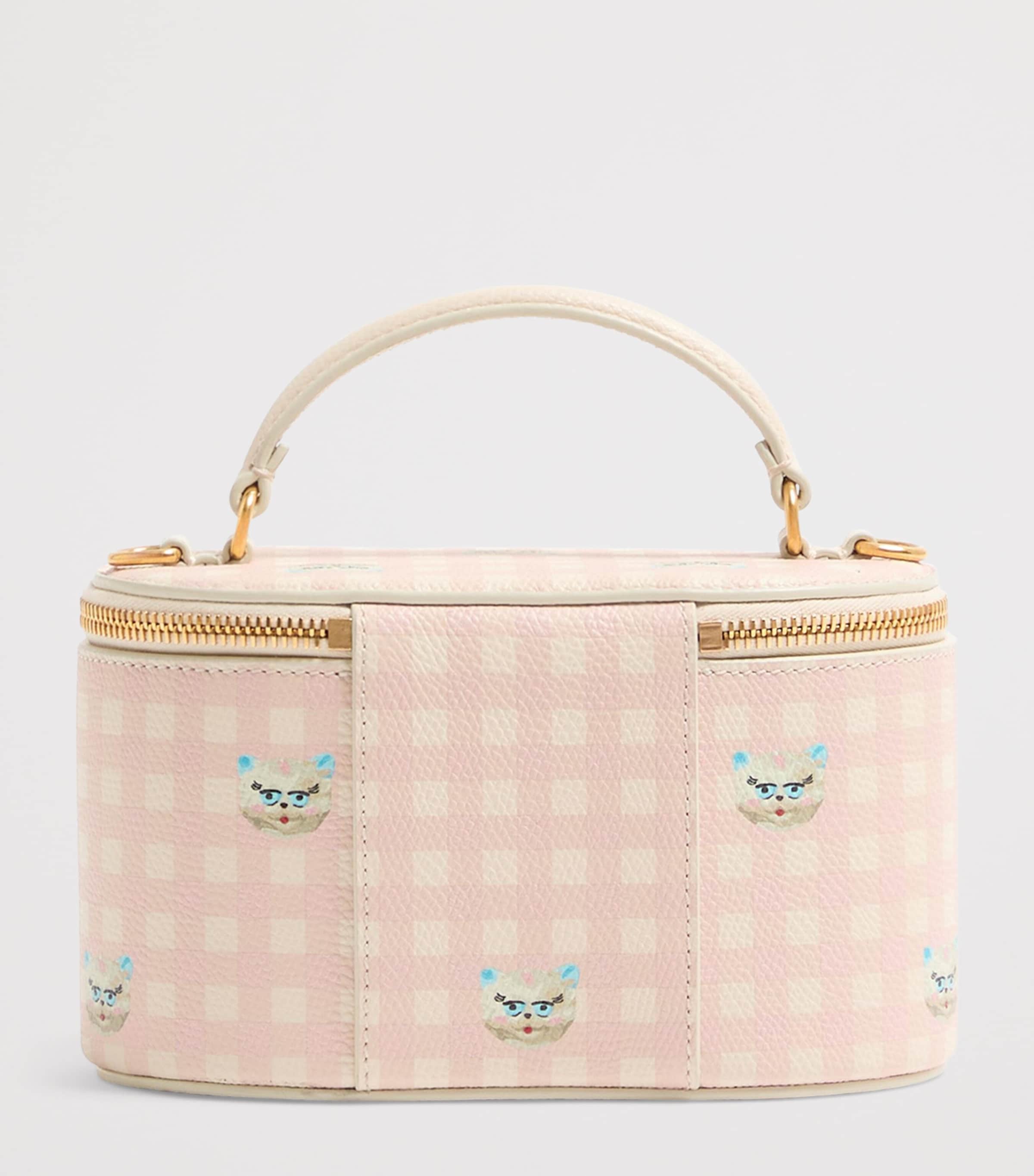 Mini Leather Vanity Case Top-Handle Bag 9PK Image 3