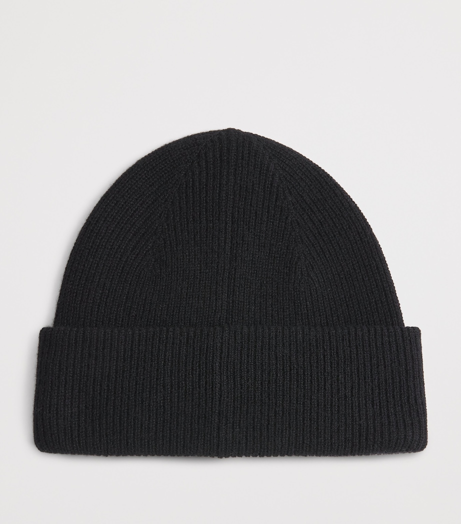 Cashmere Polo Pony Beanie BLACK Image 2