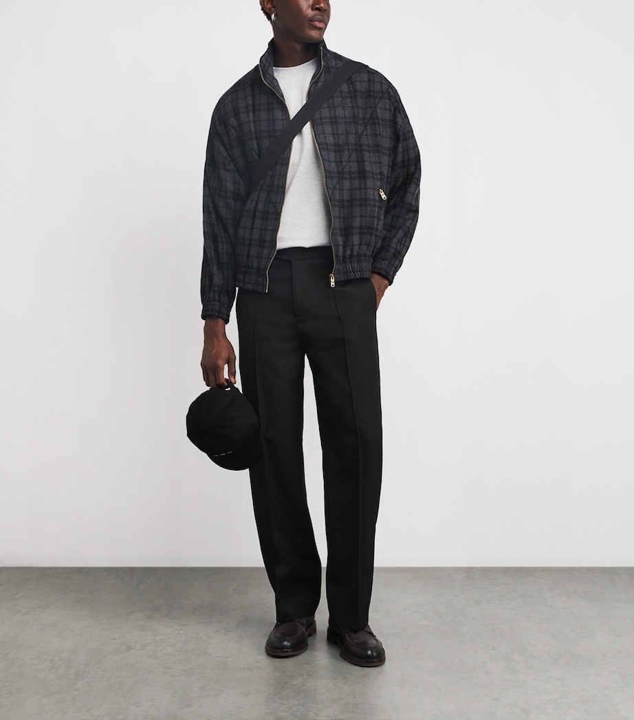 Cotton Back Emblem T-Shirt GREY MARL/NAVY Image 2