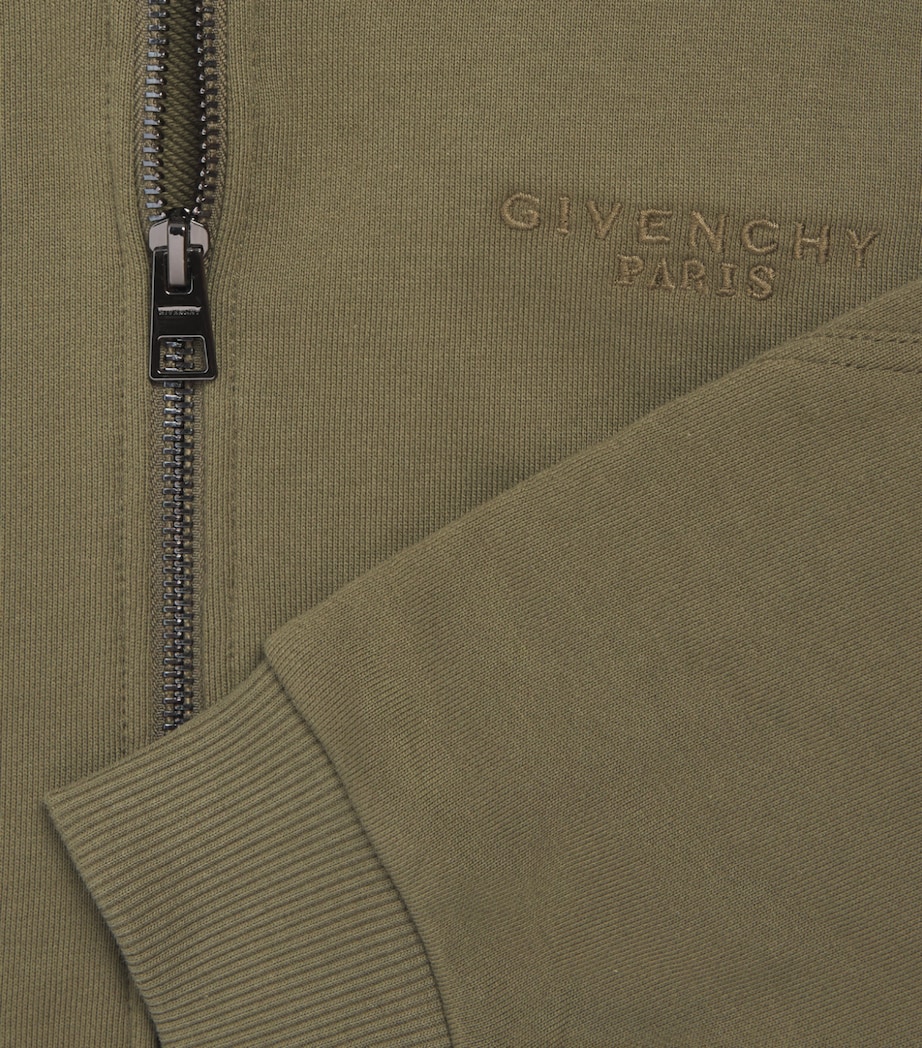 Givenchy Kids Organic Cotton Logo Zip-Up Hoodie (4-12+ Years) Image 2