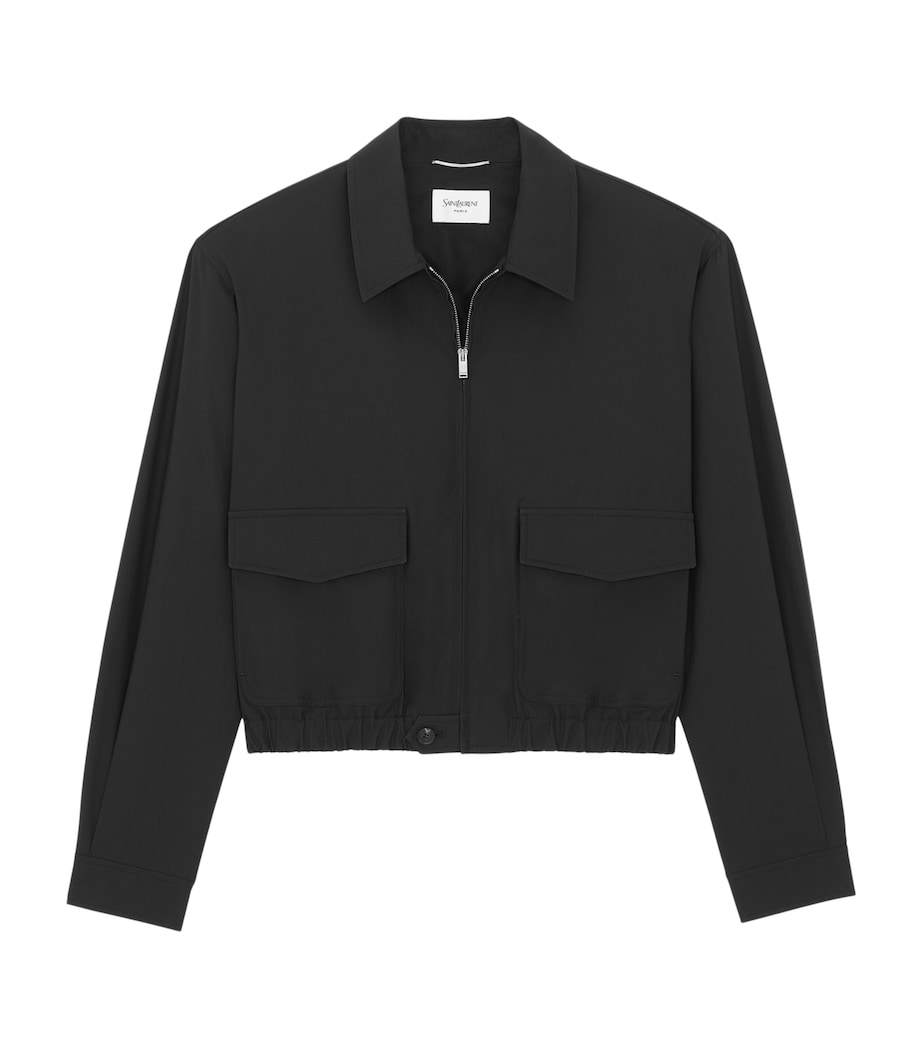 Cotton Cropped Jacket 1000 Image 3