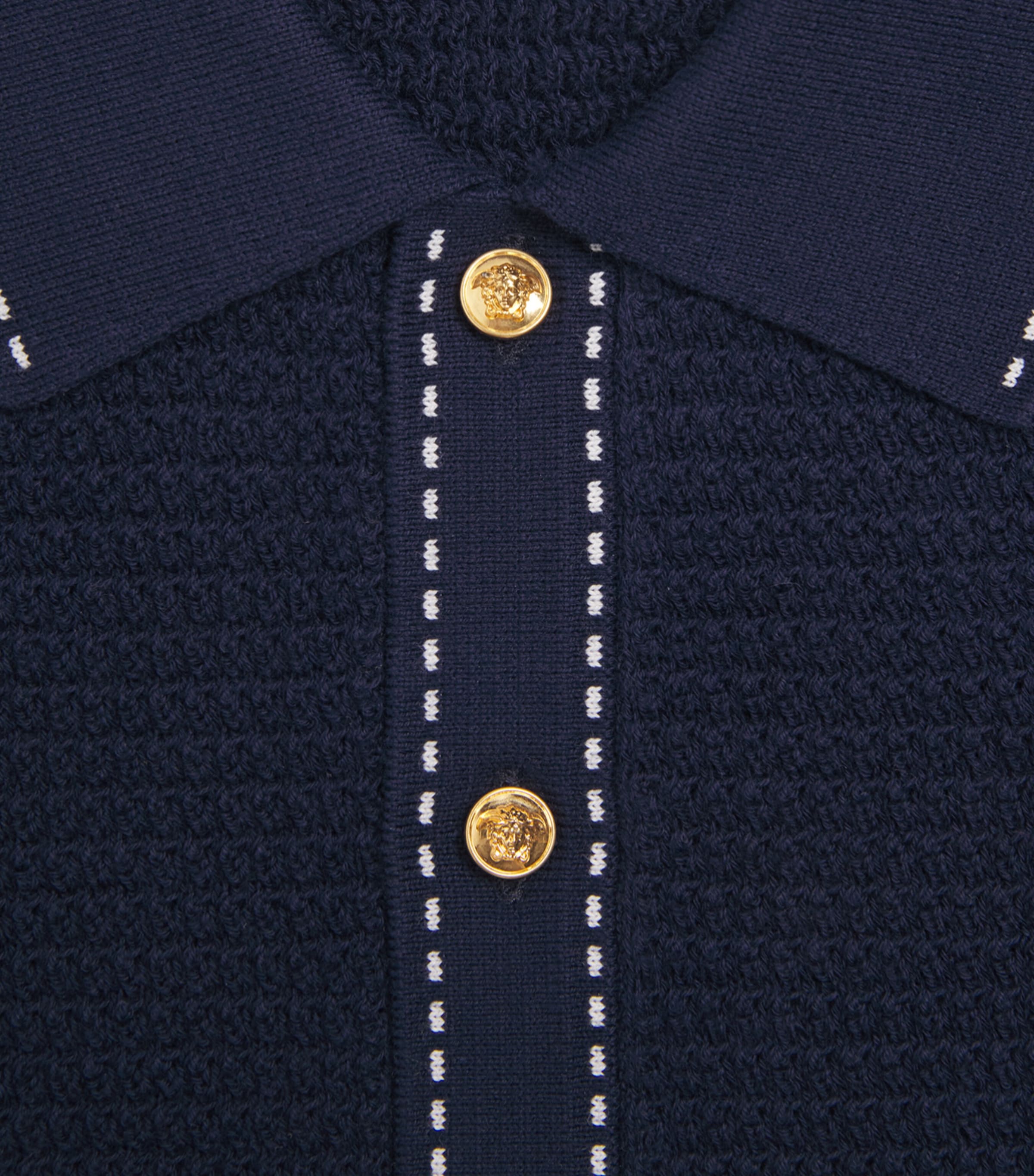 Versace Kids Cotton Knitted Shirt (4-14 Years) Image 3