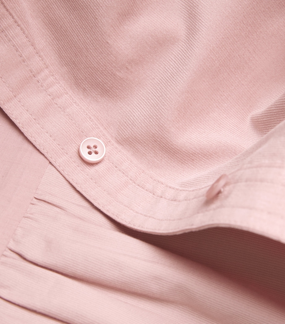 Cotton-Blend Corduroy Blouse SMOKE PINK Image 5