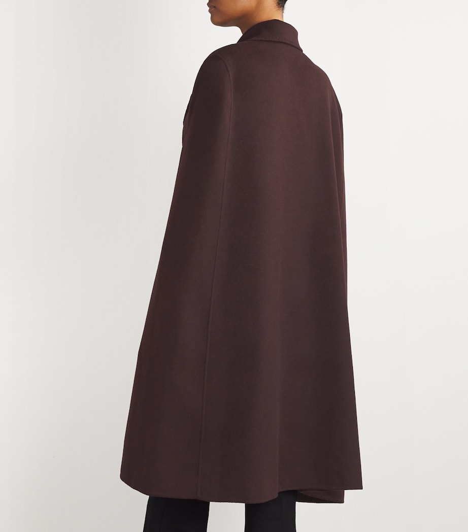 Cashmere On Set Cape Coat EXPRESSO Image 4