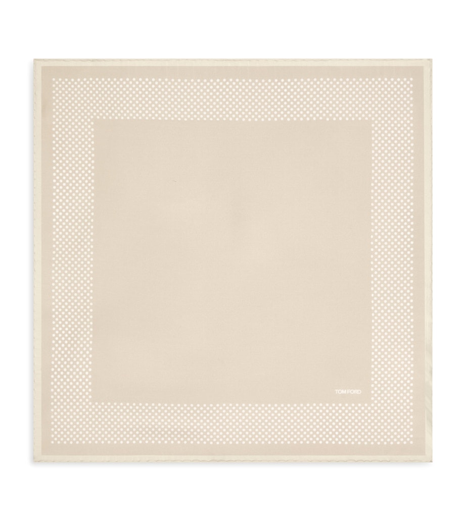 TOM FORD Mulberry Silk Pocket Square Image 1