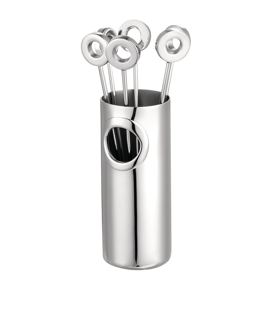 Stainless Steel OH de Christofle Cocktail Picks (Set of 6) SILVER Image 3