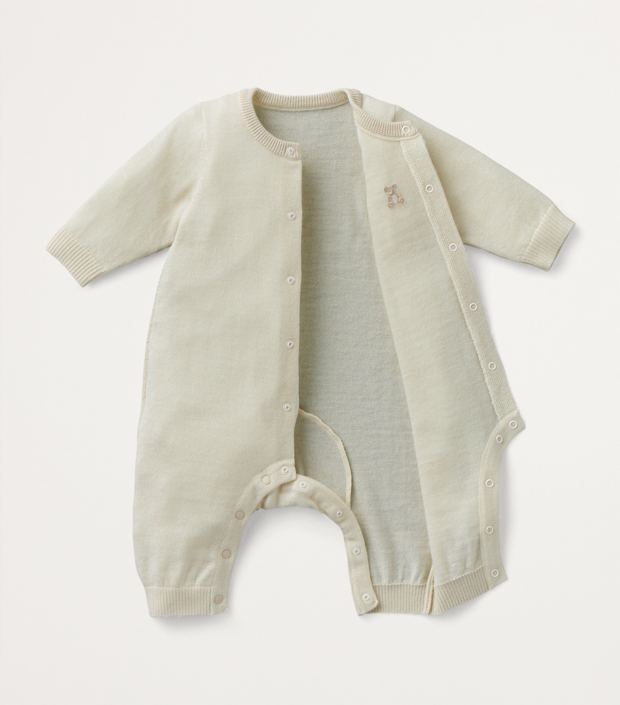 Cashmere Embroidered Playsuit (6-24 Months) 31 Image 2