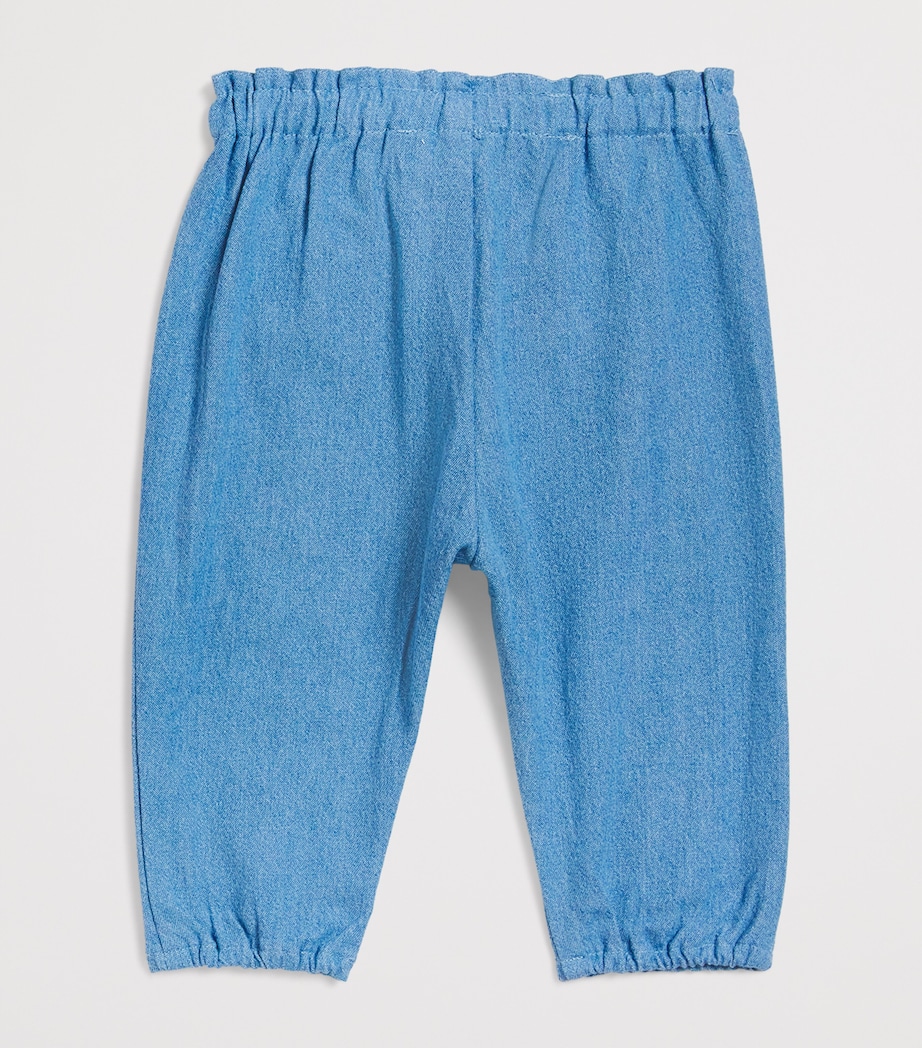 Cotton Scalloped Trousers (3 Months – 4 Years) 46INDIGO Image 2